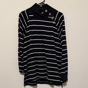 J. Crew Classic Black and White Sweater